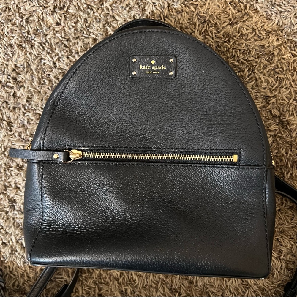 Black Kate Spade Mini Backpack!